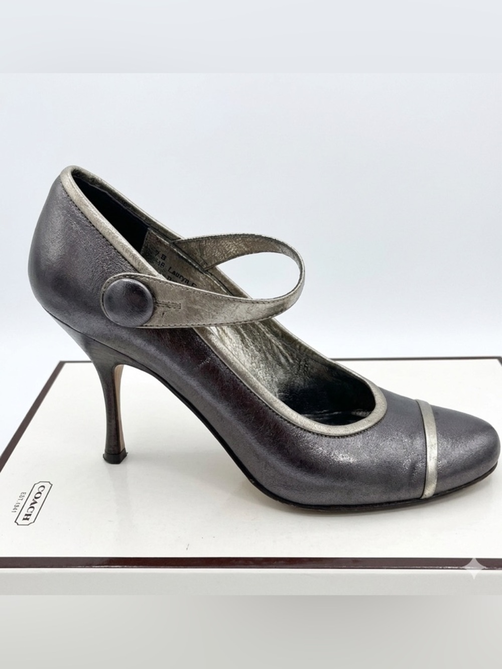 Coach Metallic Lauryn MaryJane Heels